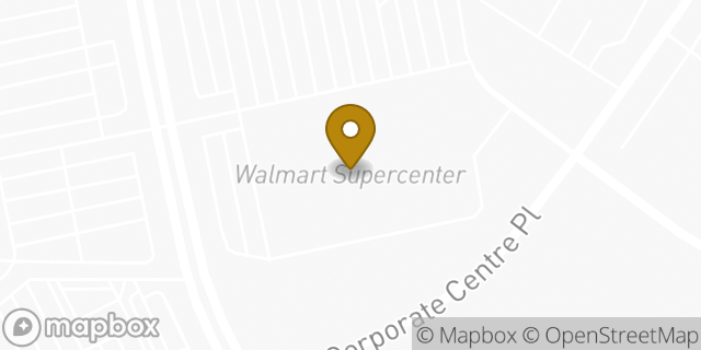Map showing the location of Walmart in Riverside, CA
