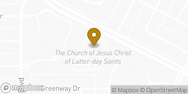 Map showing the location of The Church of Jesus Christ of Latter-day Saints in Coppell, TX 75019