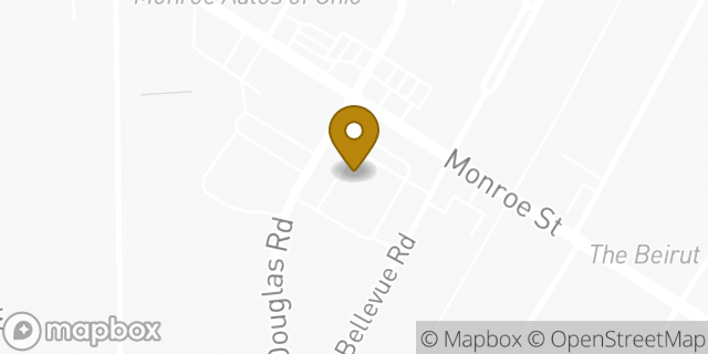 Map showing the location of CVS Pharmacy in Toledo, OH 43606