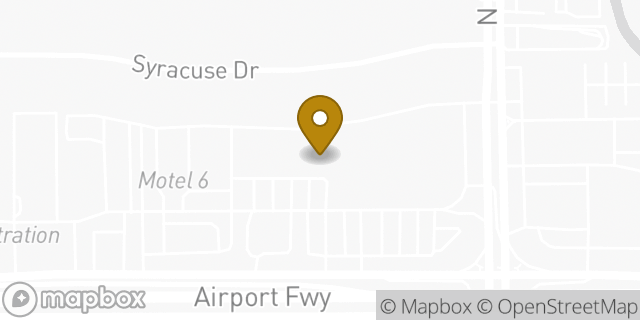 Map showing the location of Budget Car Rental in Irving, TX 75062