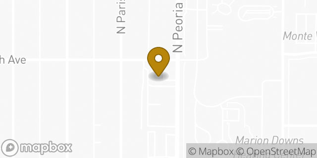 Map showing the location of 7-Eleven in Aurora, CO 80010