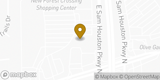 Map showing the location of Pearle Vision in Houston, TX 77049