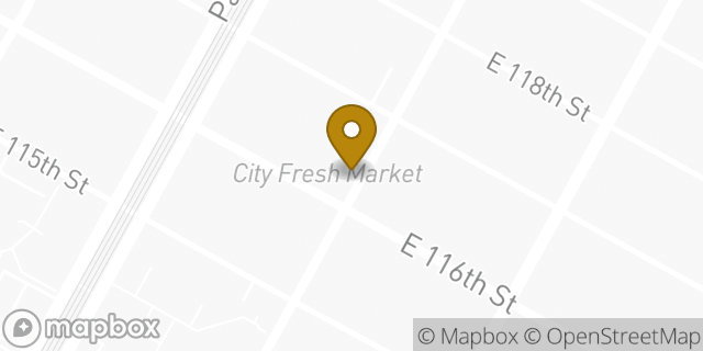 Map showing the location of The UPS Store in New York, NY 10035