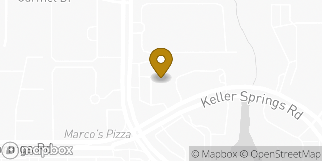 Map showing the location of Amazon Locker - Publicity in Carrollton, TX 75006