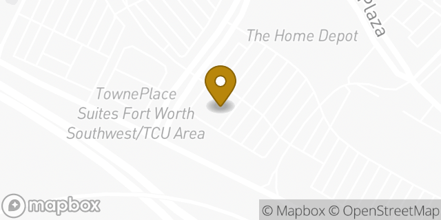 Map showing the location of Chuck E. Cheese in Fort Worth, TX 76109