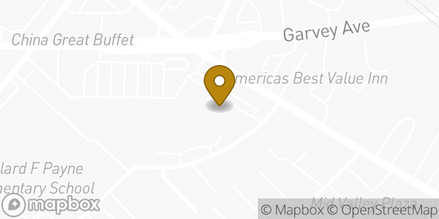 Map showing the location of Amazon Locker - Hedgerow in El Monte, CA 91732