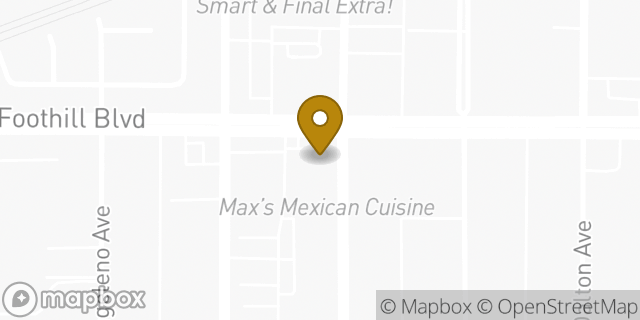 Map showing the location of Subway in Azusa, CA 91702