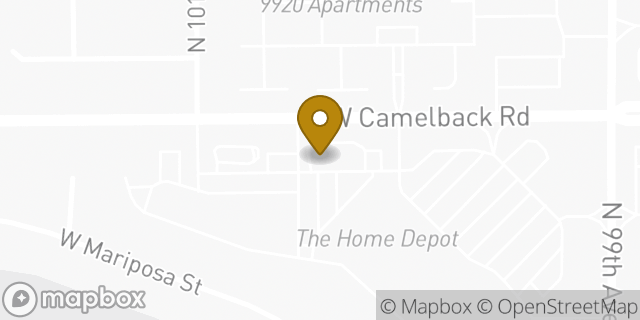 Map showing the location of Starbucks in Phoenix, AZ 85037