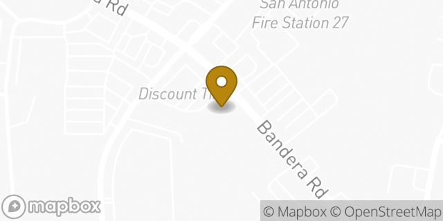 Map showing the location of Dunkin' Donuts in San Antonio, TX 78228