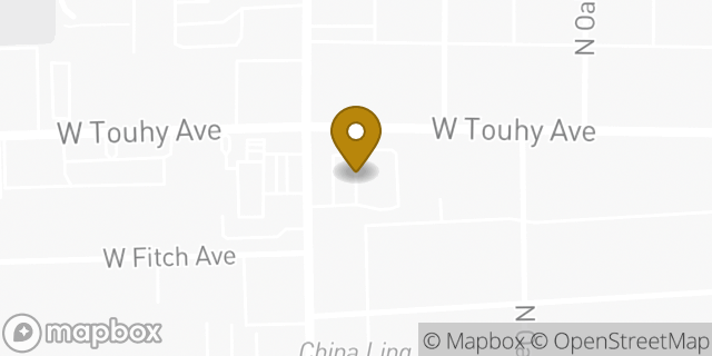 Map showing the location of Starbucks in Chicago, IL 60645