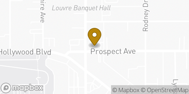 Map showing the location of Starbucks in Los Angeles, CA 90027