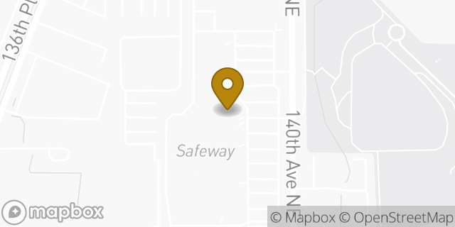 Map showing the location of Amazon Locker - Corgi in Bellevue, WA 98005