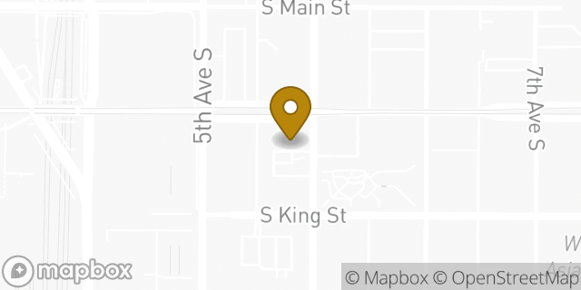 Map showing the location of Bank of America in Seattle, WA 98104