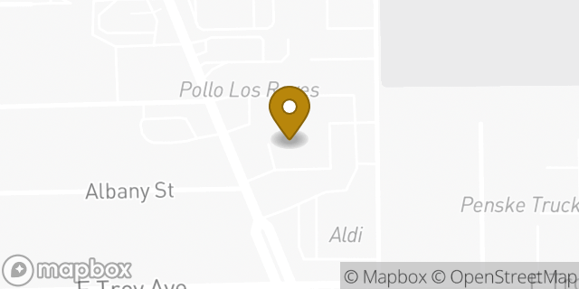 Map showing the location of Amazon Locker - Mowgli in Indianapolis, IN 46225