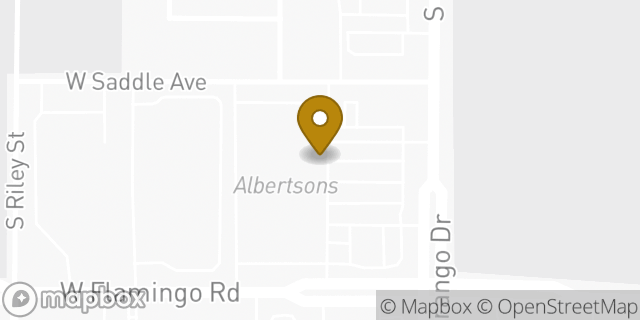 Map showing the location of Amazon Locker - Angelo in Las Vegas, NV 89147