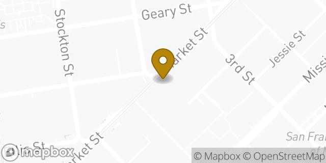 Map showing the location of Equinox Sports Club in San Francisco, CA 94103
