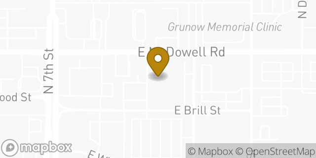 Map showing the location of Banner Health in Phoenix, AZ 85006