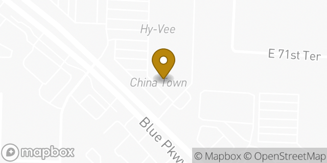 Map showing the location of Papa John's Pizza in Raytown, MO 64133