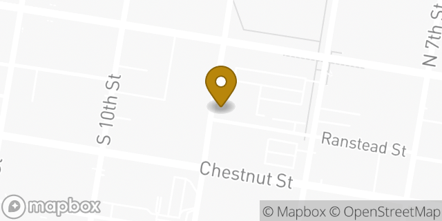 Map showing the location of Outpatient Lab - 33 South 9th Street in Philadelphia, PA 19107