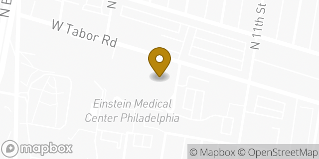 Map showing the location of Einstein Behavioral Health at Tabor Road in Philadelphia, PA 19141
