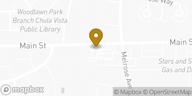 Map showing the location of Starbucks in Chula Vista, CA 91911