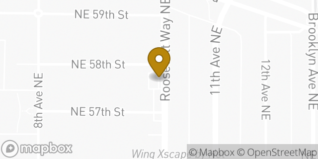 Map showing the location of Enterprise Rent-A-Car in Seattle, WA 98105