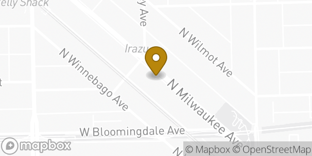 Map showing the location of Enterprise Rent-A-Car in Chicago, IL 60647