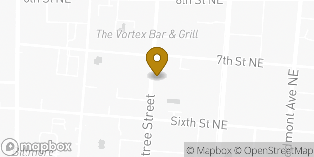 Map showing the location of Starbucks in Atlanta, GA 30308
