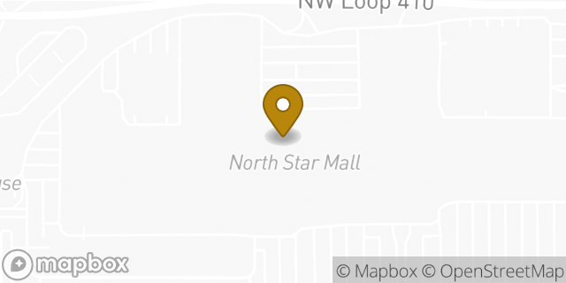 Map showing the location of Starbucks in San Antonio, TX 78216
