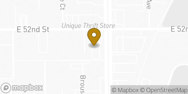 Map showing the location of McDonald's in Indianapolis, IN 46205