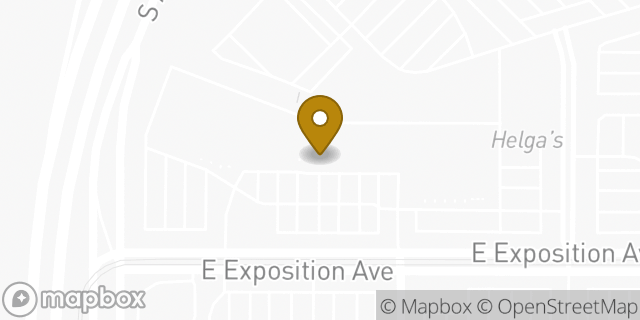 Map showing the location of Chuck E. Cheese in Aurora, CO 80012