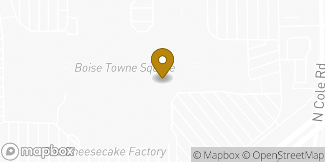 Map showing the location of Sunglass Hut in Boise, ID 83704