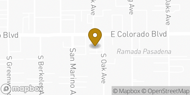 Map showing the location of Uber Pasadena in Pasadena, CA 91107