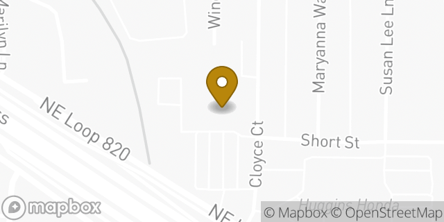 Map showing the location of Academy Sports + Outdoors in North Richland Hills, TX 76180