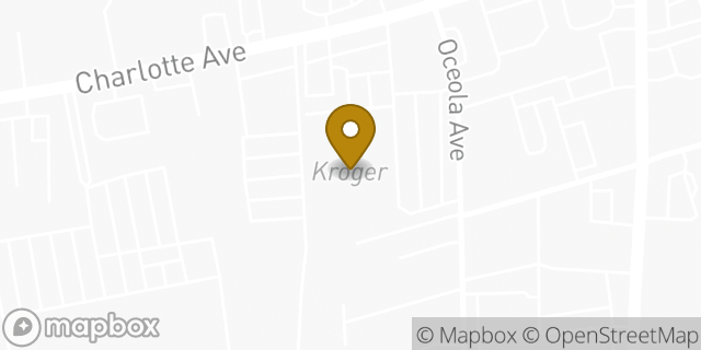 Map showing the location of Kroger in Nashville, TN 37209