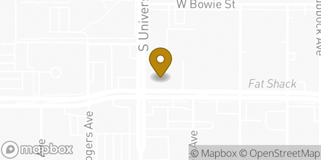 Map showing the location of Starbucks Coffee Company in Fort Worth, TX 76109