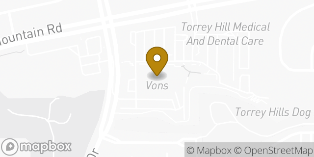 Map showing the location of Vons in San Diego, CA 92130