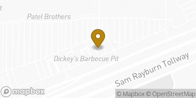 Map showing the location of Hwy 121 & Custer in McKinney, TX 75070