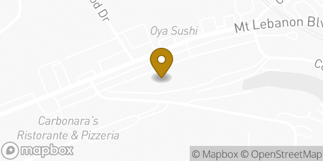 Map showing the location of Subway in Castle Shannon, PA 15234