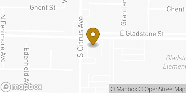 Map showing the location of Amazon Locker - Market in Azusa, CA 91702