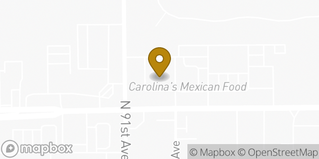 Map showing the location of Walgreens in Peoria, AZ 85345