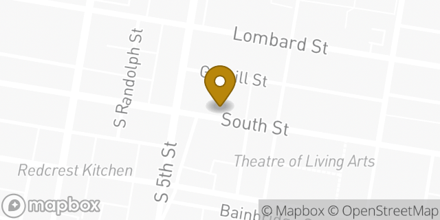Map showing the location of Foot Locker in Philadelphia, PA 19147