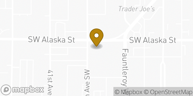 Map showing the location of Whole Foods Market in Seattle, WA 98116