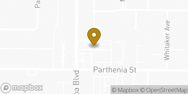 Map showing the location of Bank of America in Northridge, CA 91325