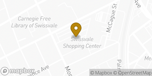 Map showing the location of CVS Pharmacy in Swissvale, PA 15218