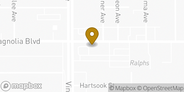 Map showing the location of Subway in Los Angeles, CA 91601