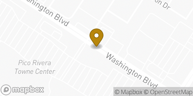 Map showing the location of Starbucks in Pico Rivera, CA 90660