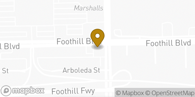 Map showing the location of Amazon Locker - Grill in Pasadena, CA 91107