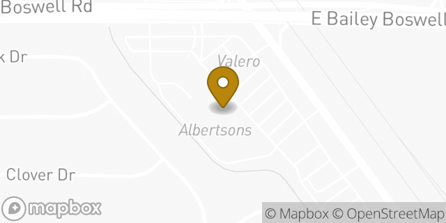 Map showing the location of Albertsons in Saginaw, TX 76179
