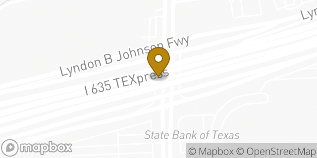 Map showing the location of QuikTrip Store #1904 11979 Webb Chapel Rd in Dallas, TX 75234